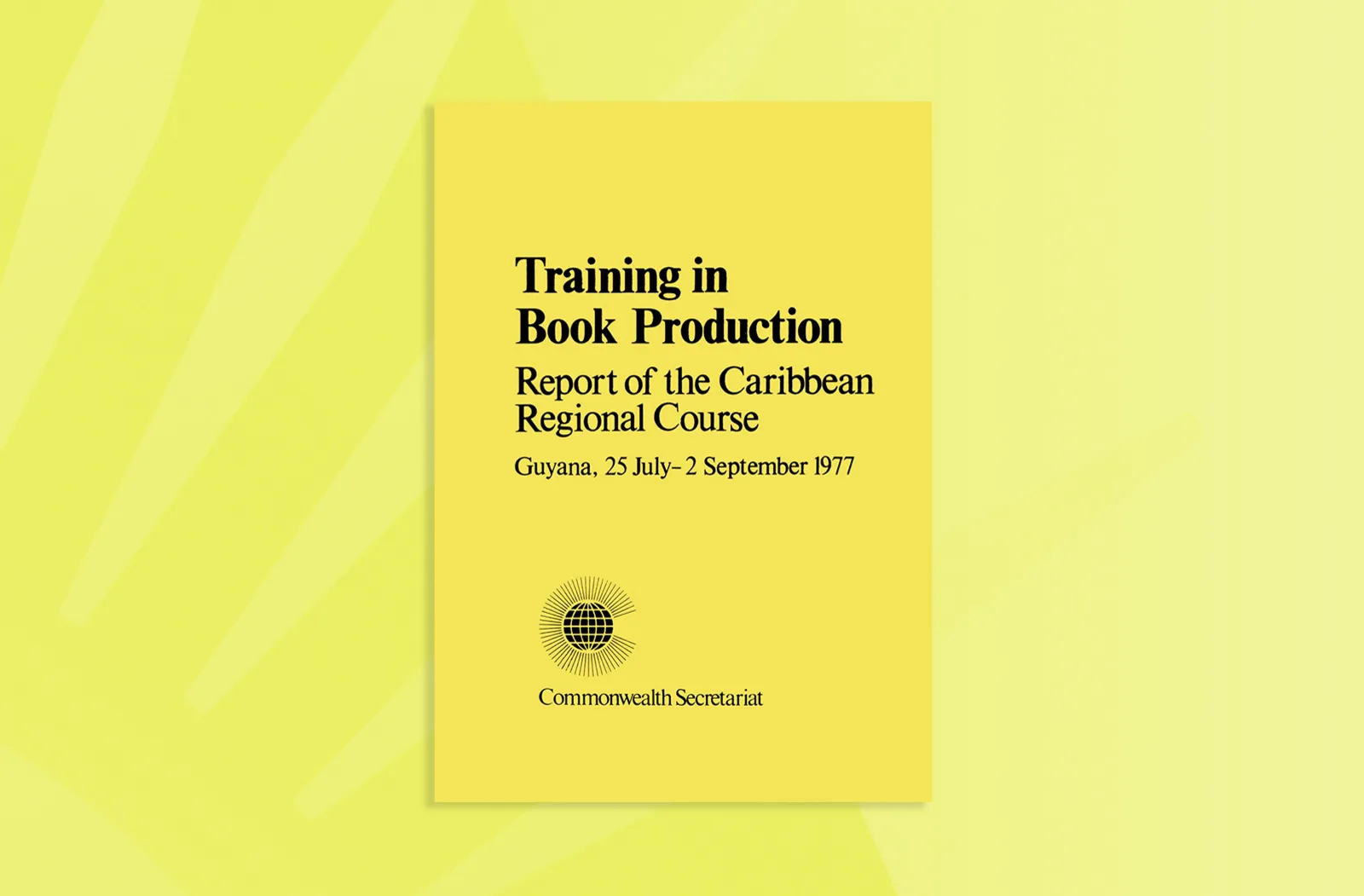 Training in Book Production