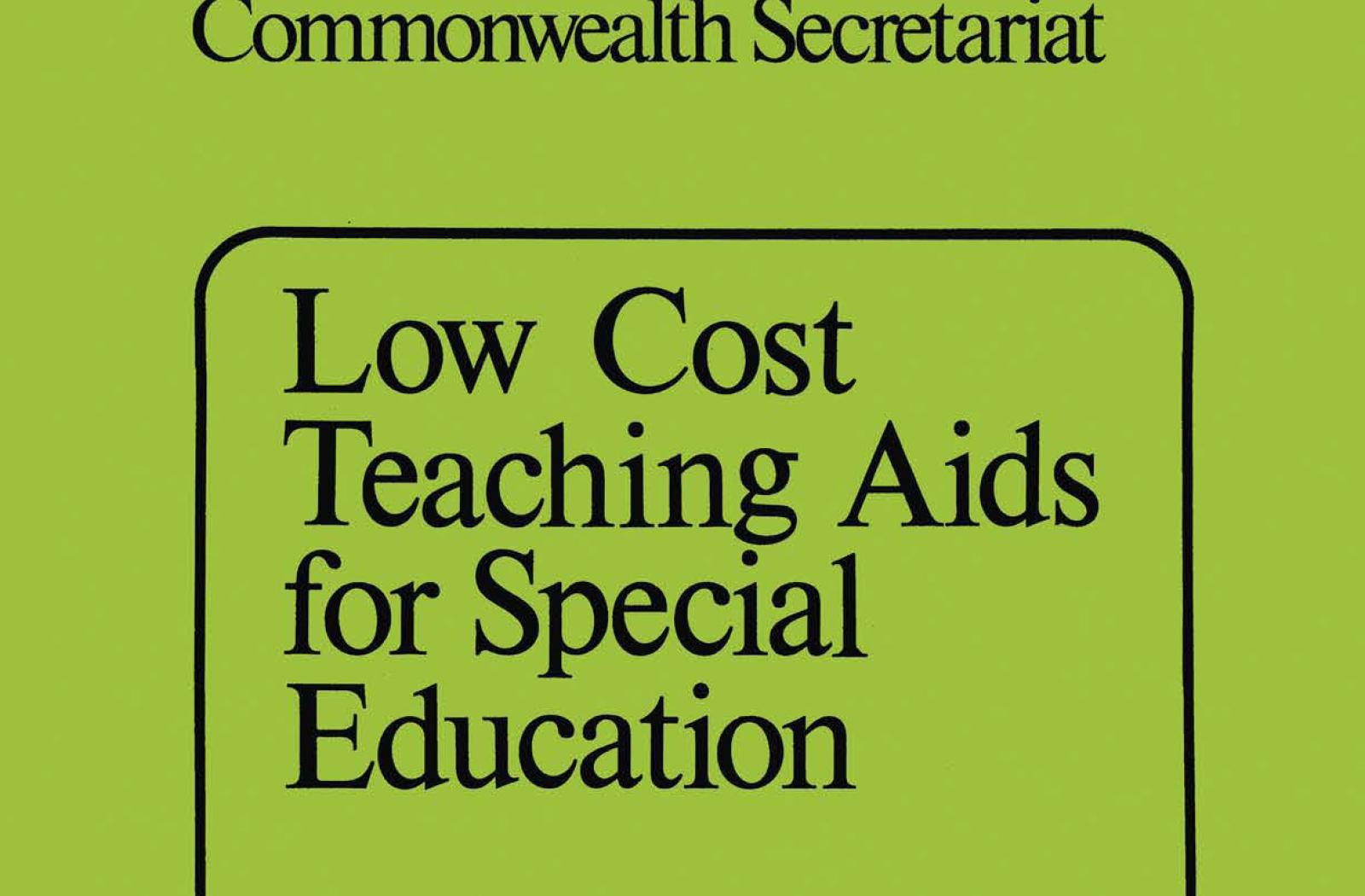 Low Cost Teaching Aids for Special Education