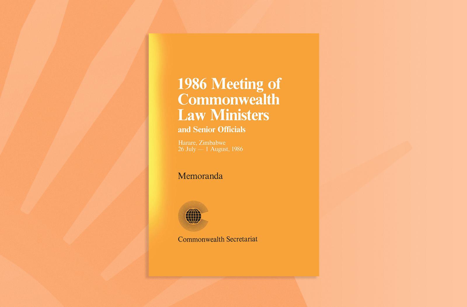 1986 Meeting of Commonwealth Law Ministers and Senior Officials