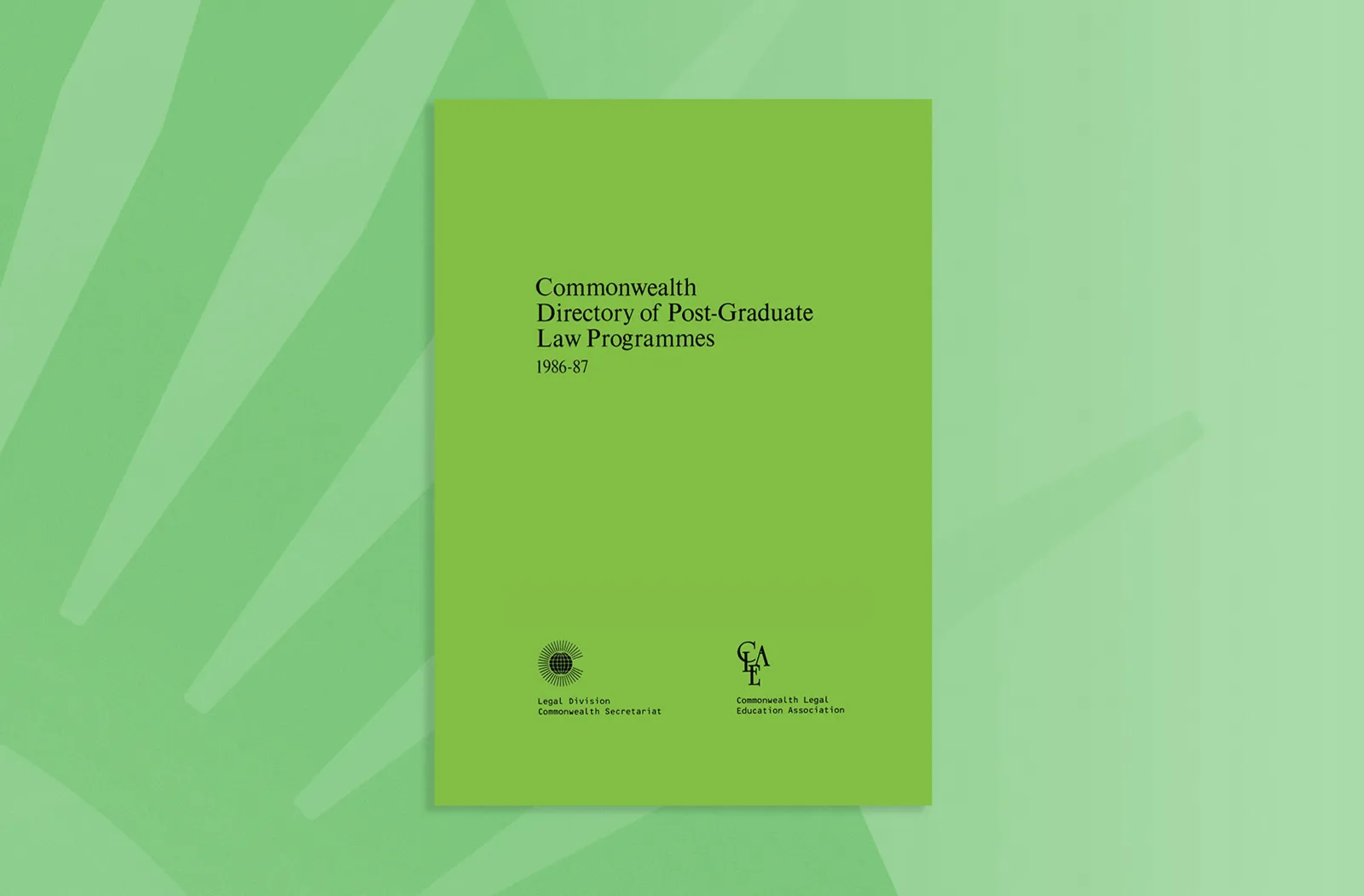 Commonwealth Directory of Post-Graduate Law Programmes, 1986–87