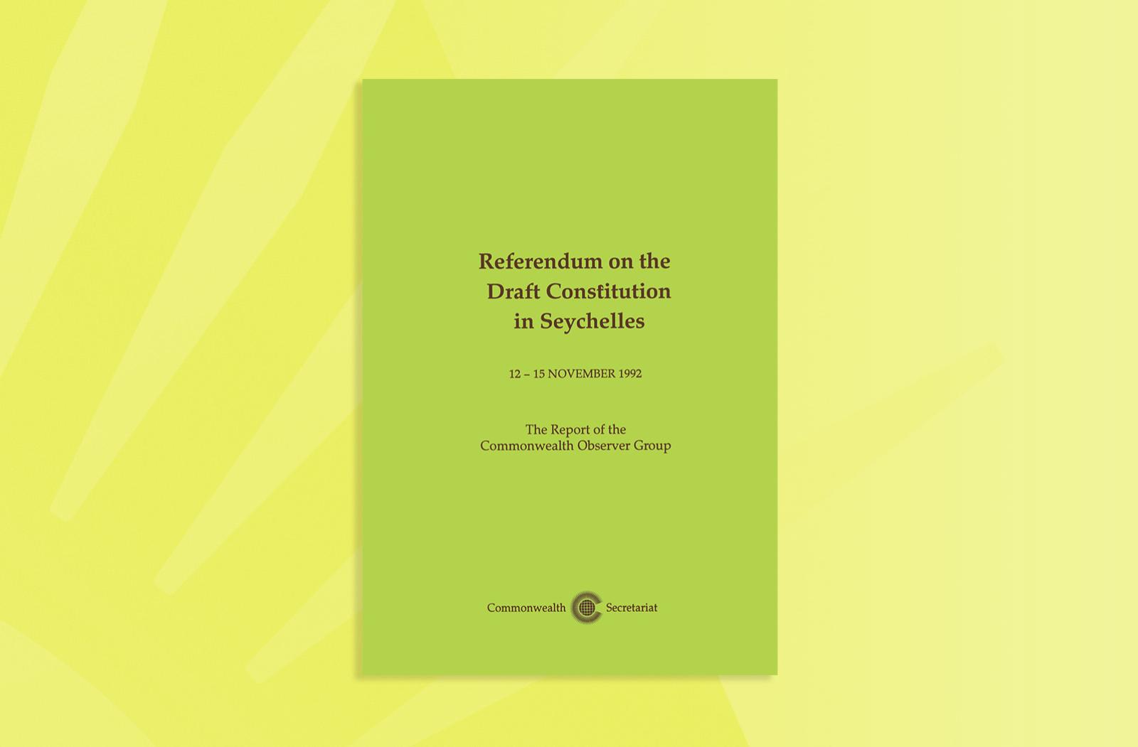 Referendum on the Draft Constitution in Seychelles, 12–15 November 1992
