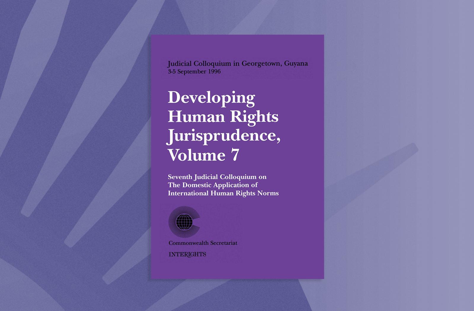 Developing Human Rights Jurisprudence