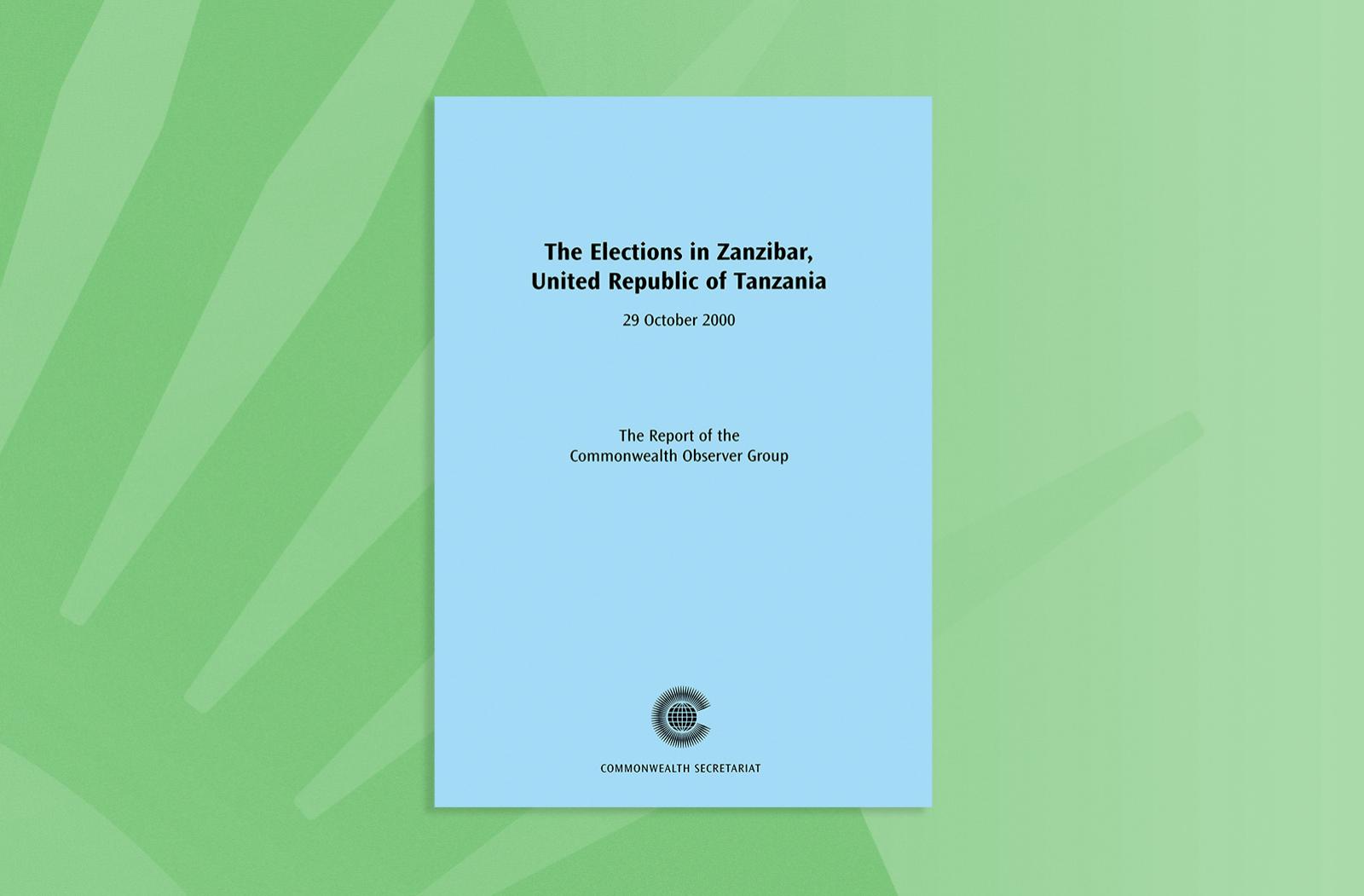 The Elections in Zanzibar, United Republic of Tanzania, 20 October 2000