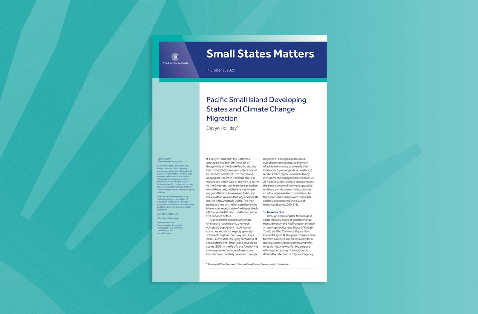 Pacific Small Island Developing States and Climate Change Migration
