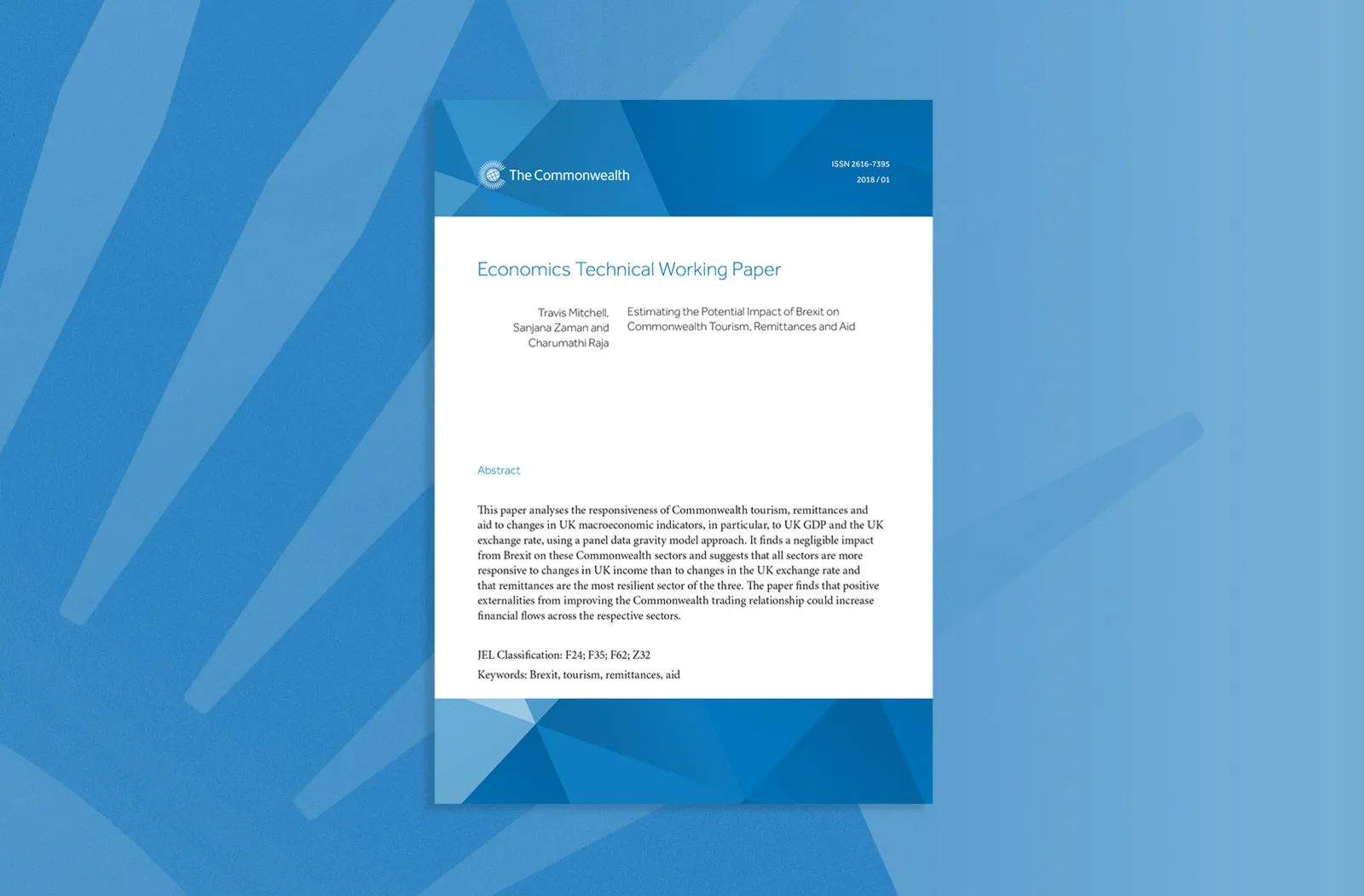 Estimating the Potential Impact of Brexit on Commonwealth Tourism, Remittances and Aid
