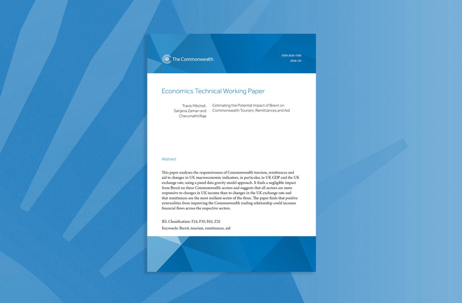 Estimating the Potential Impact of Brexit on Commonwealth Tourism, Remittances and Aid