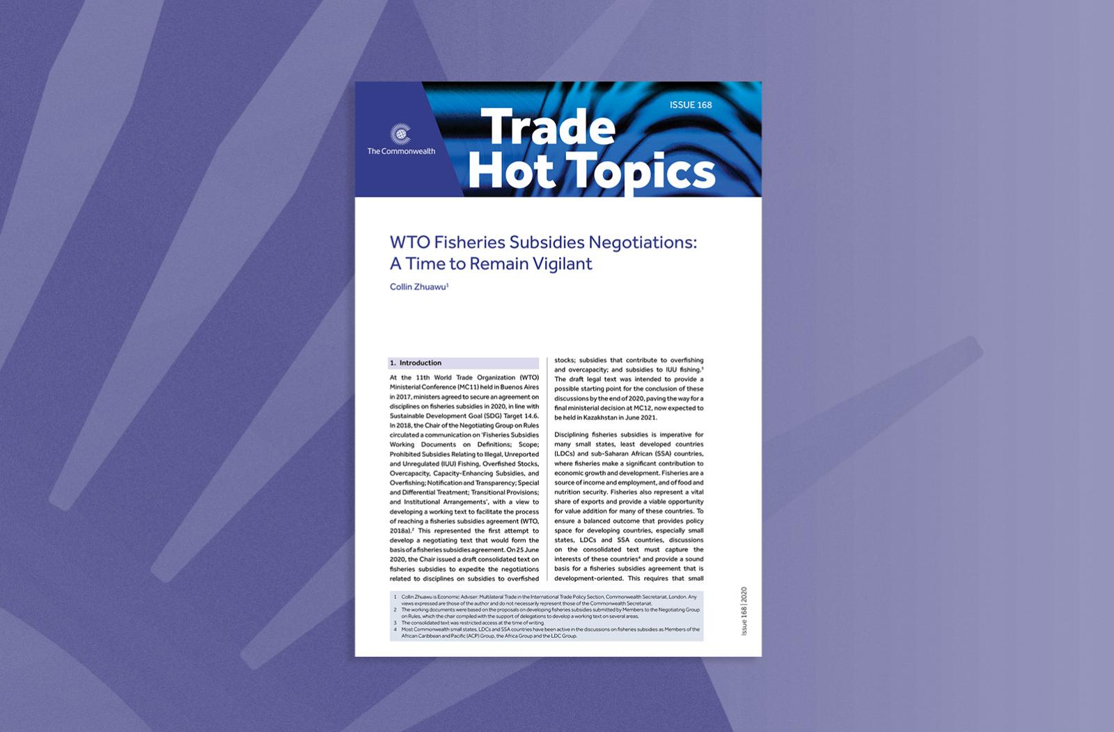 WTO Fisheries Subsidies Negotiations