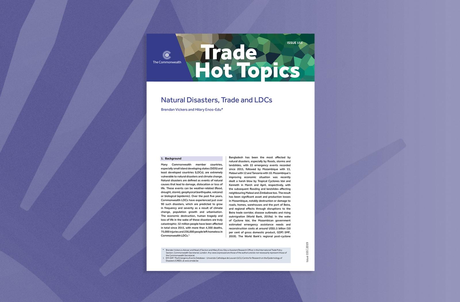 Natural Disasters, Trade and LDCs