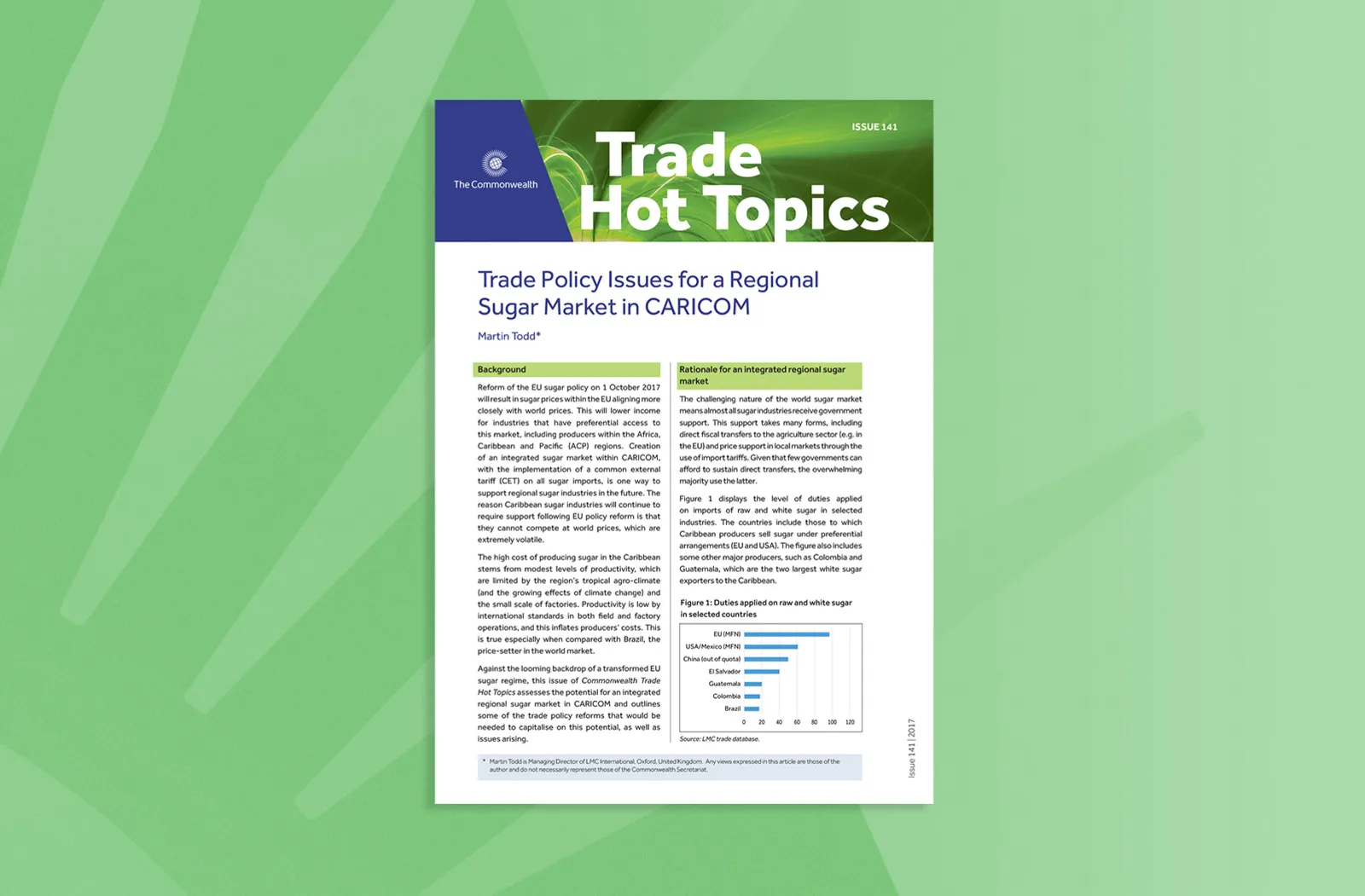 Trade Policy Issues for a Regional Sugar Market in CARICOM