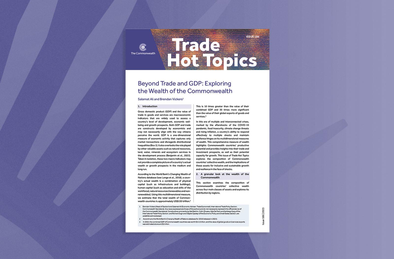 Beyond Trade and GDP