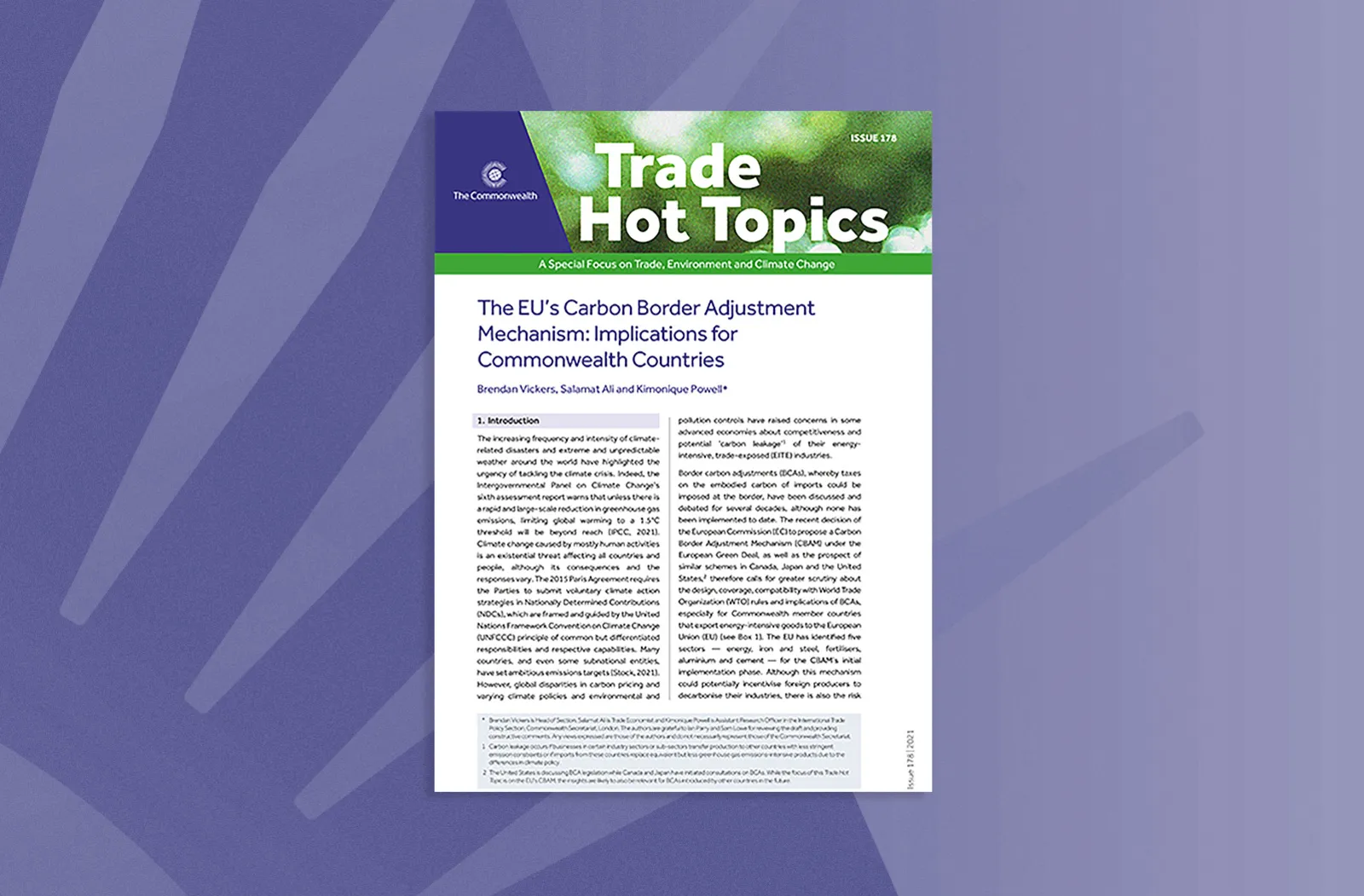 The EU’s Carbon Border Adjustment Mechanism