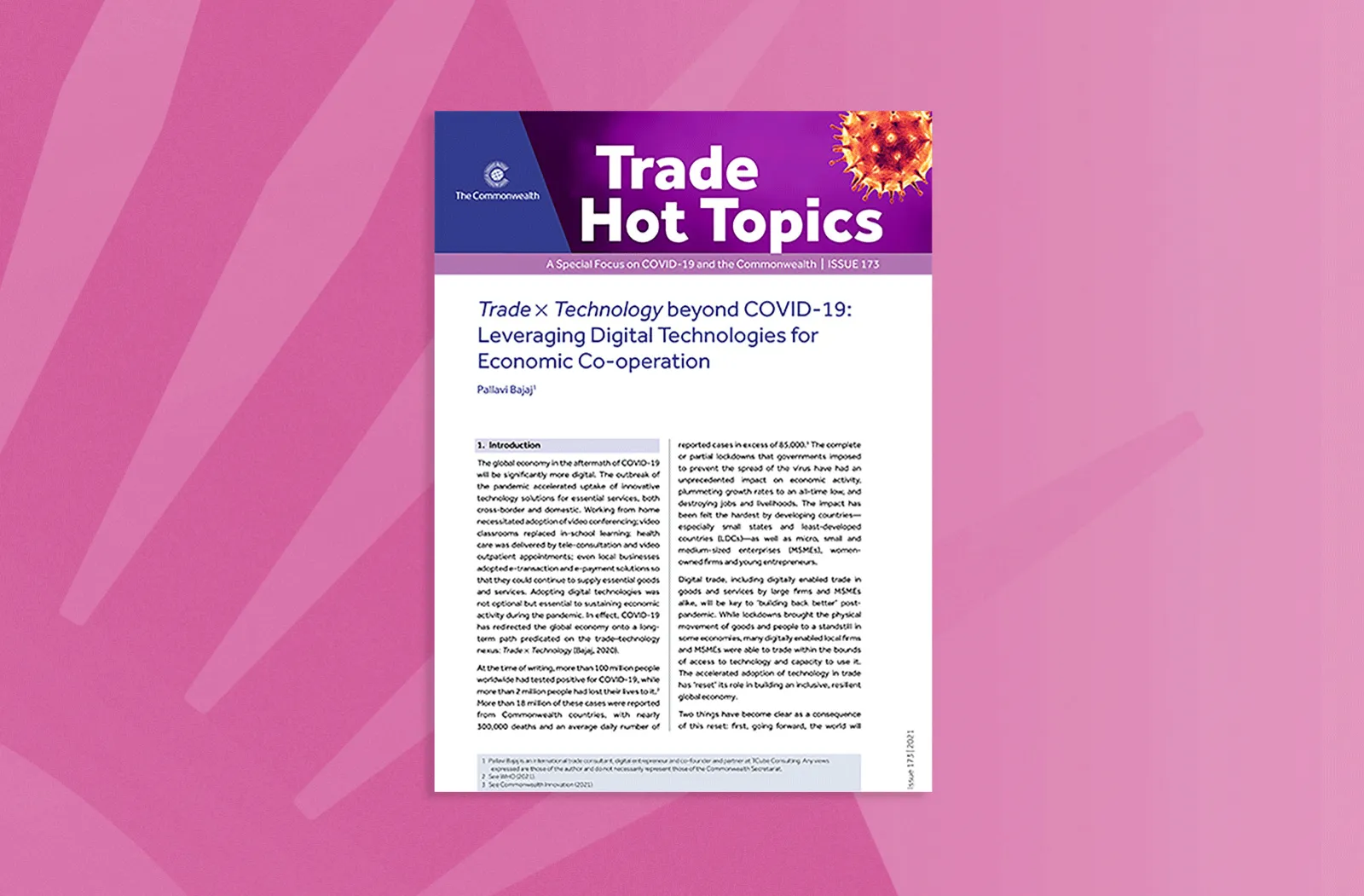 Trade × Technology beyond COVID-19