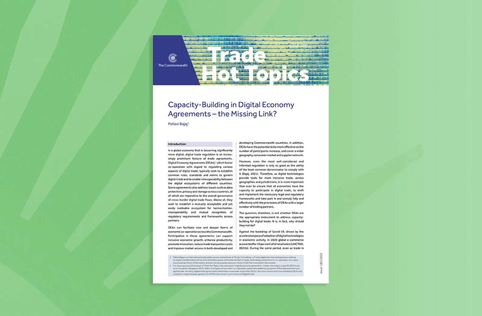 Capacity-Building in Digital Economy Agreements - The Missing Link?