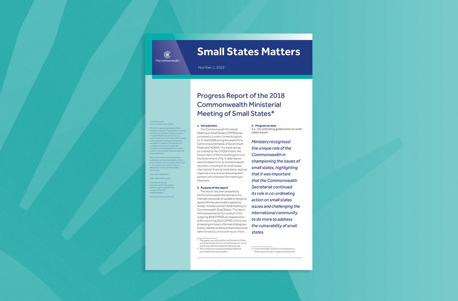 Progress Report of the 2018 Commonwealth Ministerial Meeting of Small States