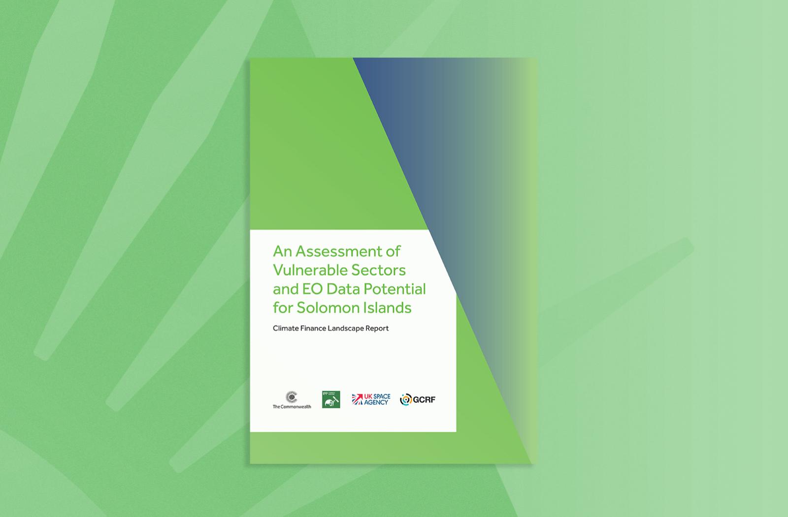 Assessment of Vulnerable Sectors and EO Data Potential for Solomon Islands