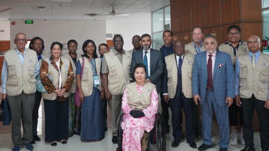 Group photo of the Commonwealth Observer Group to Bangladesh elections and referendum