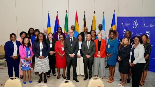 Participants at the Commonwealth elections training workshop in Trinidad and Tobago