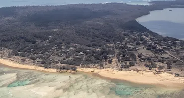 Aerial view of Tonga