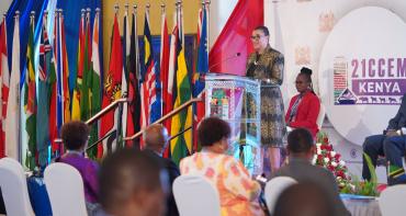 Secretary-General, Patricia Scotland, speaks at CCEM
