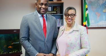 Secretary-General with the Prime Minister of Dominica