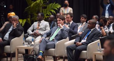 Prime Minister Trudeau at the Intergeneration Dialogue event during CHOGM 2022