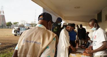 The former president of Nigeria, H.E. Olusegun Obasanjo, observes election in The Gambia