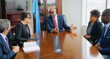 Commonwealth Secretary-General, the Rt Hon Patricia Scotland held a joint meeting with the Minister for Education, Sustainable Development, Innovation, Science, Technology and Vocational Training, Hon Shawn Edward