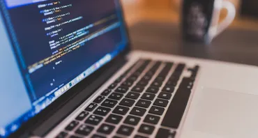 Computer screen with code
