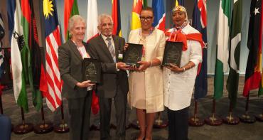 The award ceremony held at the 10th Commonwealth Sports Ministers Meeting 