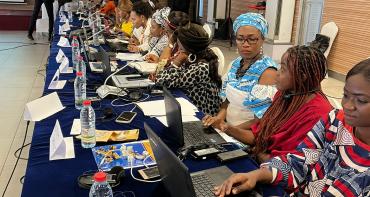 Cameroonian women entrepreneurs at the workshop