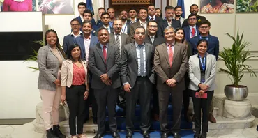 The delegation of 25 start-up entrepreneurs from India at Marlborough House in London