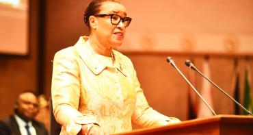 Commonwealth Secretary-General The Rt Hon Patricia Scotland KC, addresses the Pan-African Parliament