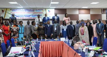 Cameroonian government officials at the Commonwealth workshop