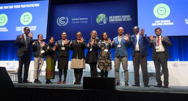 A Commonwealth delegation led by the Secretary-General of the Commonwealth, the Rt Hon Patricia Scotland KC, at COP26 in Glasgow, UK