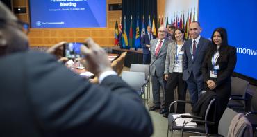 Cyprus delegation to the 2019 Commonwealth Finance Ministers Meeting, led by Chairperson and Former Minister of Finance for Cyprus, Harris Georgiades