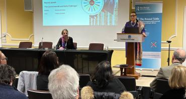 Commonwealth Secretary-General, The Rt Hon Patricia Scotland KC, speaking at the Cumberland Lodge Residential Conference in Windsor, UK