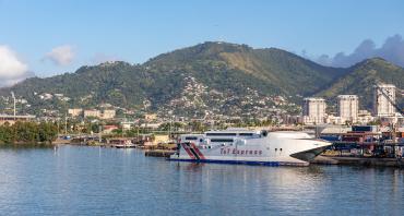 photo of boats in harbour, Trinidad