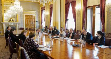 Commonwealth Secretary-General speaking at Commonwealth Secretariat and Lancet Oncology event