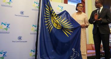 Secretary-General at Peace Flag Raising