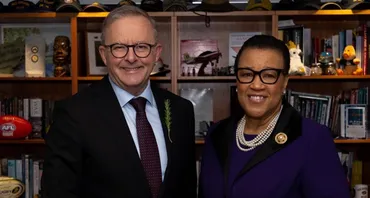 Secretary-General with the Prime Minister of Australia