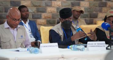 Chair at the press conference