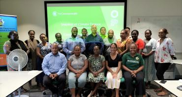 Participants at climate finance writeshop in the Solomon Islands