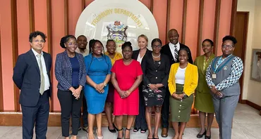 Participants at the debt management workshop held in Antigua and Barbuda