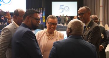  The Commonwealth Secretary-General, the Rt Hon Patricia Scotland KC, and Rwandan President, His Excellency Paul Kagame 