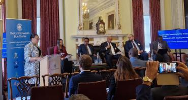 The Commonwealth Secretary-General, the Rt Hon Patricia Scotland, speaking at the high-level breakfast event on the sidelines of the Commonwealth Trade Ministers Meeting