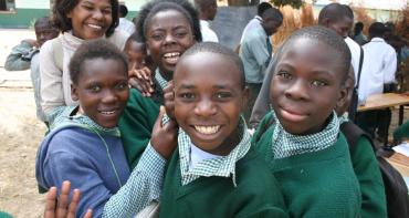 Pupils at a school in Kampiri Mposhi, as mall town in Zambia’s central province.