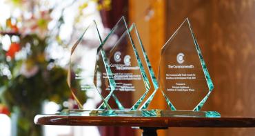 Commonwealth Youth Award trophies