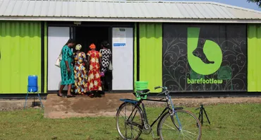 Barefootlaw centre and bicycle