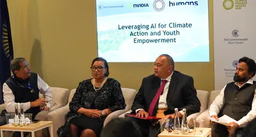 The Panel on the Leveraging AI for Climate Action and Youth Empowerment event