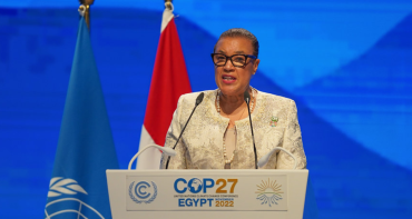 Commonwealth Secretary-General, The Rt Hon Patricia Scotland KC, speaking at the high-level segment at COP27